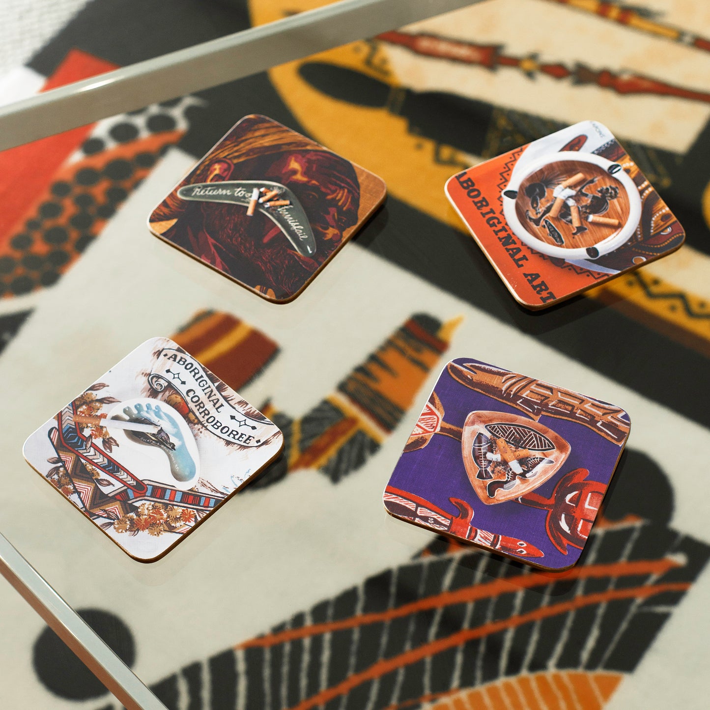 Set of Four Tony Albert Coasters